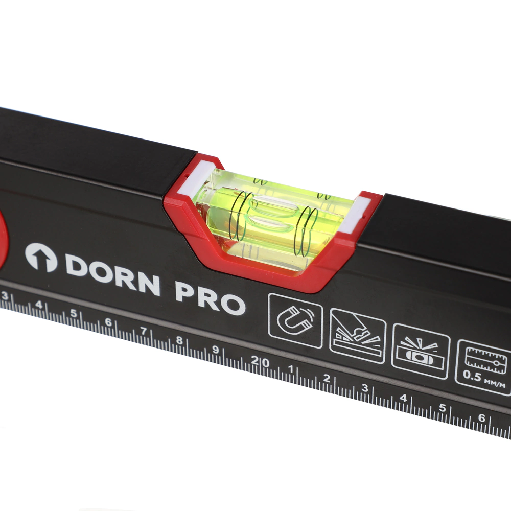 Уровень магнитный с зеркалом 40 см 3 глазка DORN PRO