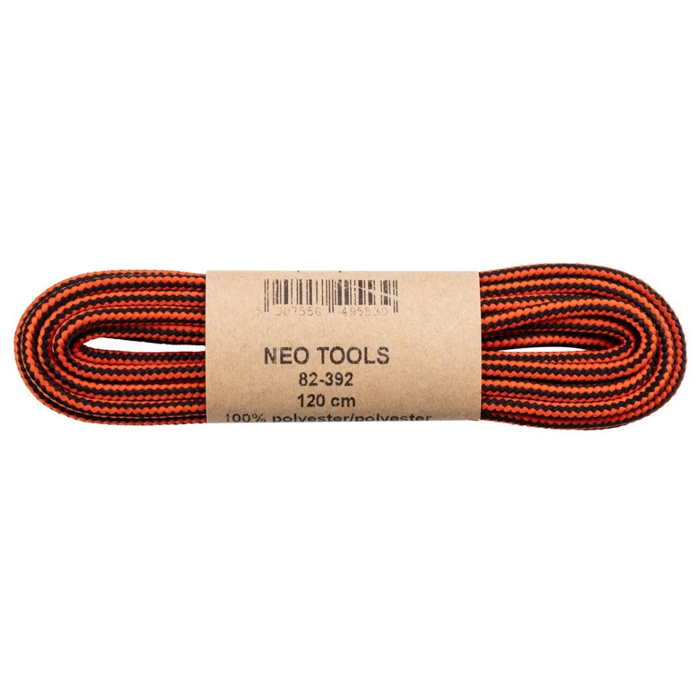 Шнурки для обуви NEO Tools 120 см оранжевые