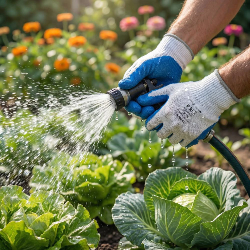 Перчатки из полиэстера 10 (XL) с латексным обливом DORN