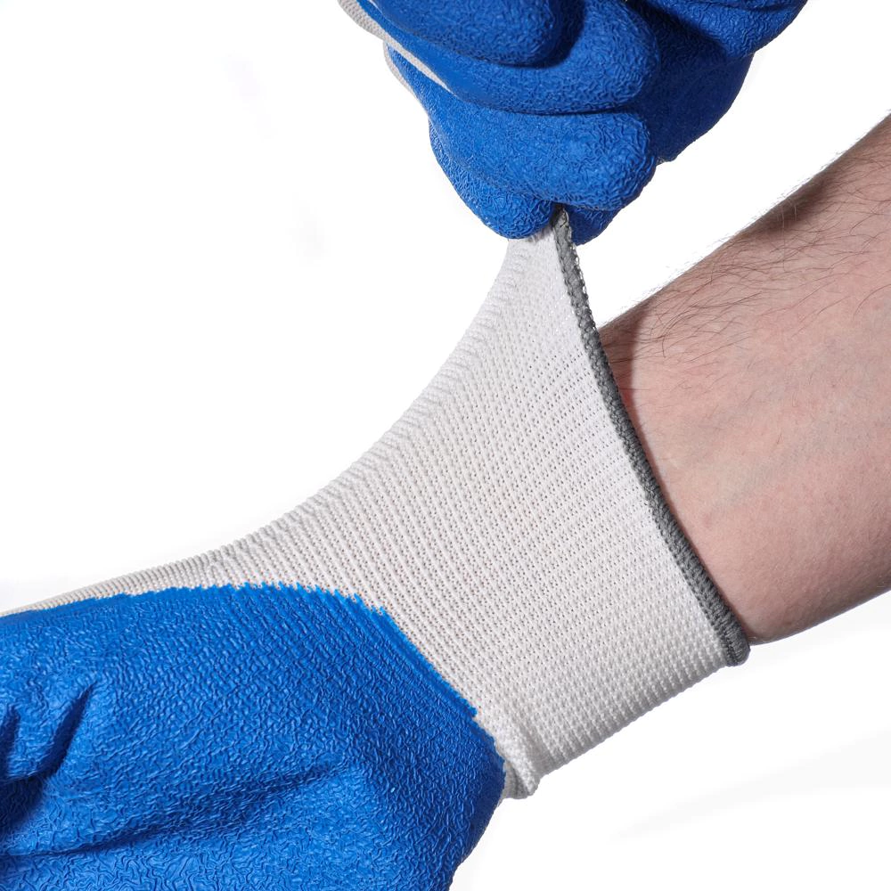 Перчатки из полиэстера 9 (XL) с латексным обливом DORN