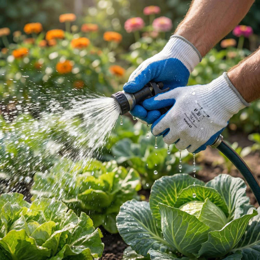 Перчатки из полиэстера 9 (XL) с латексным обливом DORN