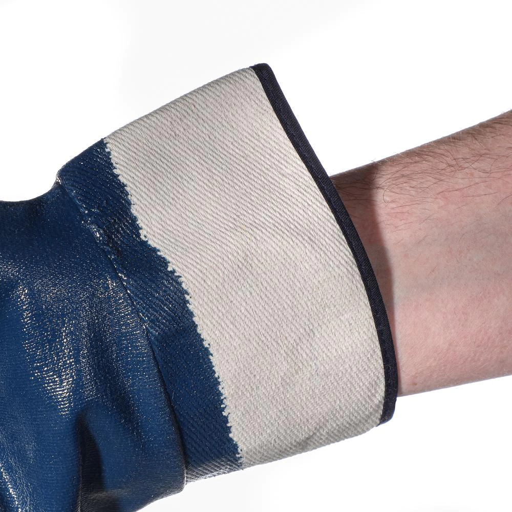 Перчатки хлопчатобумажные 10 (XL) с нитриловым обливом манжета крага МБС DORN