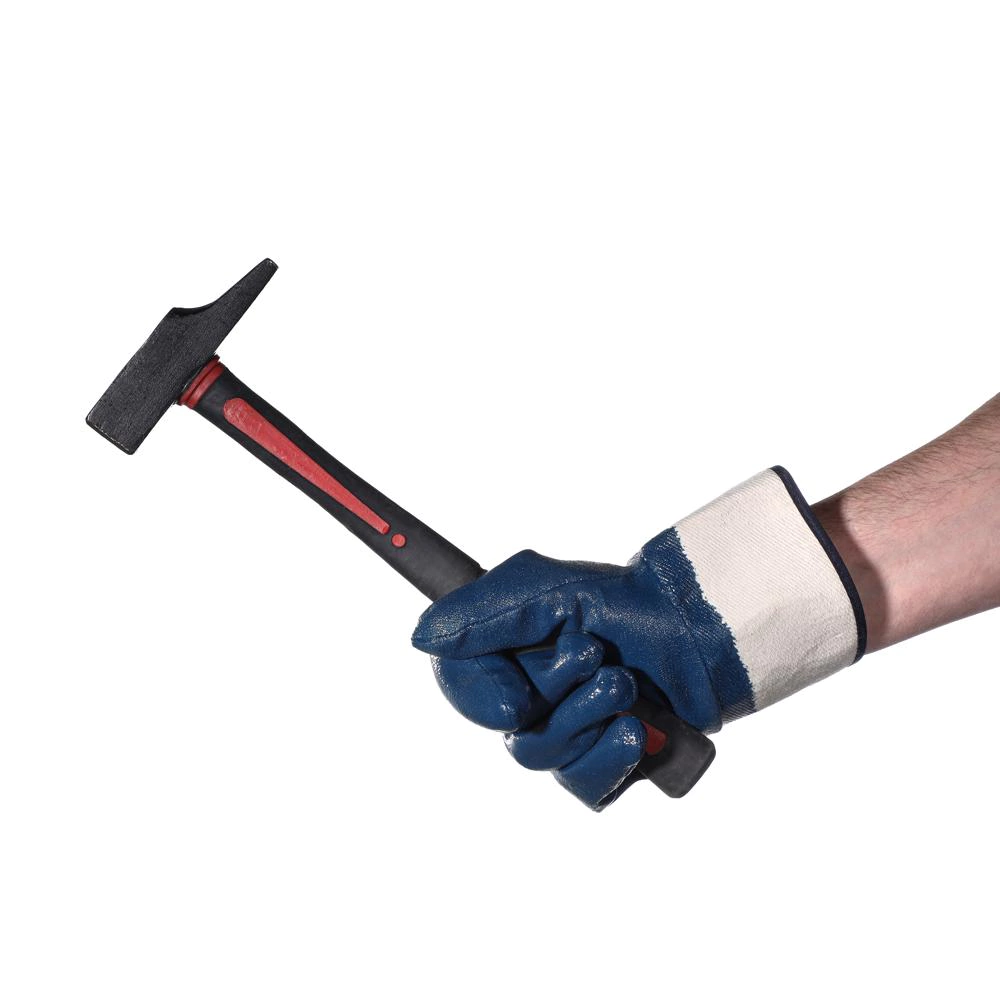 Перчатки хлопчатобумажные 10 (XL) с нитриловым обливом манжета крага МБС DORN