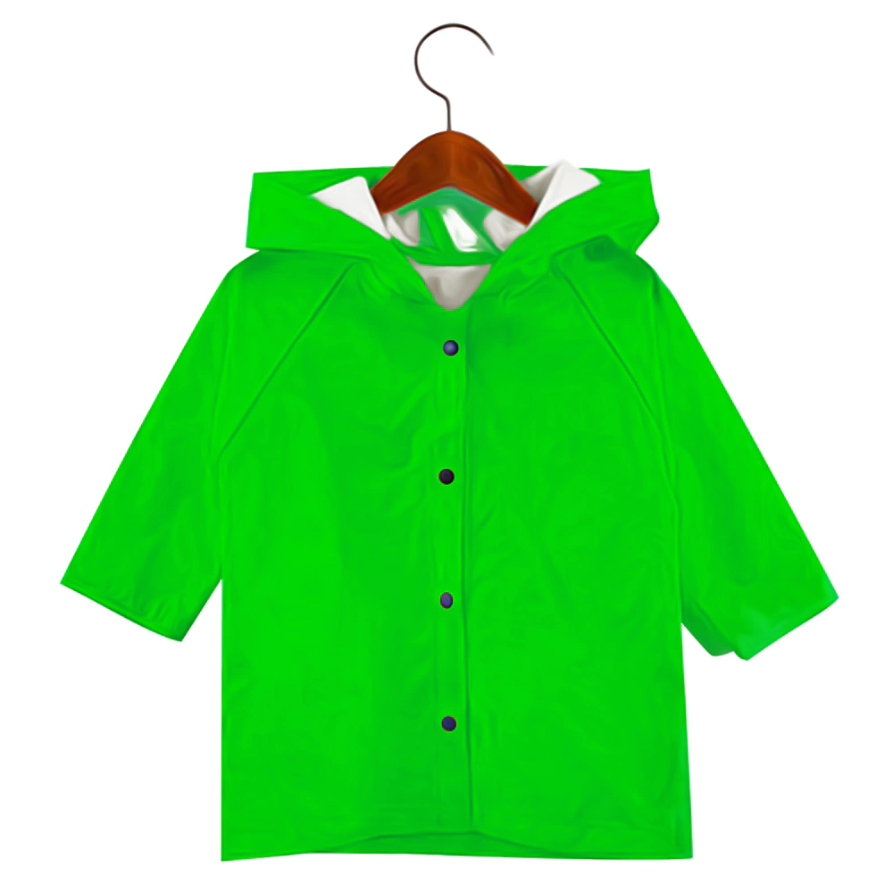 Плащ-дождевик с капюшоном детский L