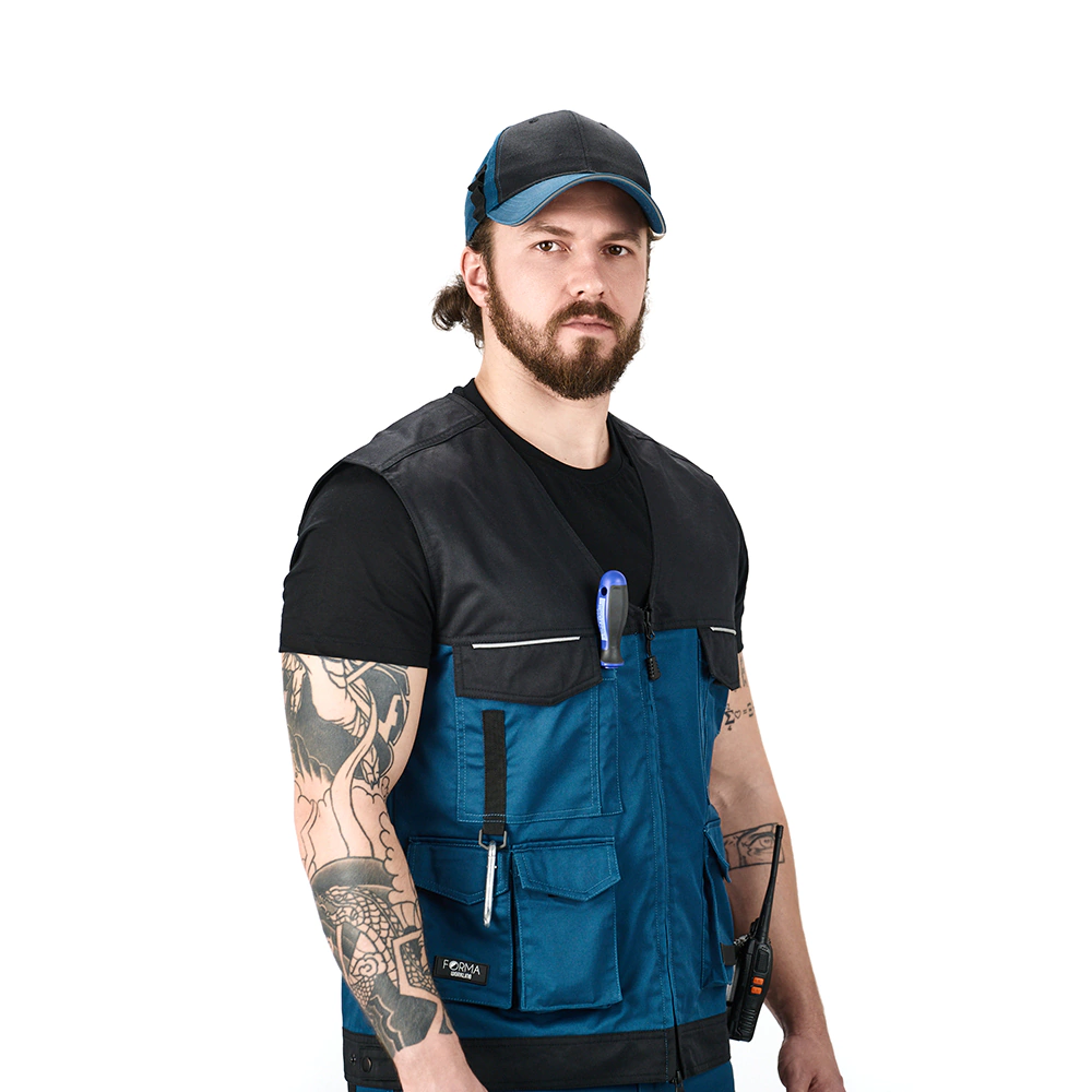 Жилет рабочий FORMA WorkLine размер 56-58 XXL синий