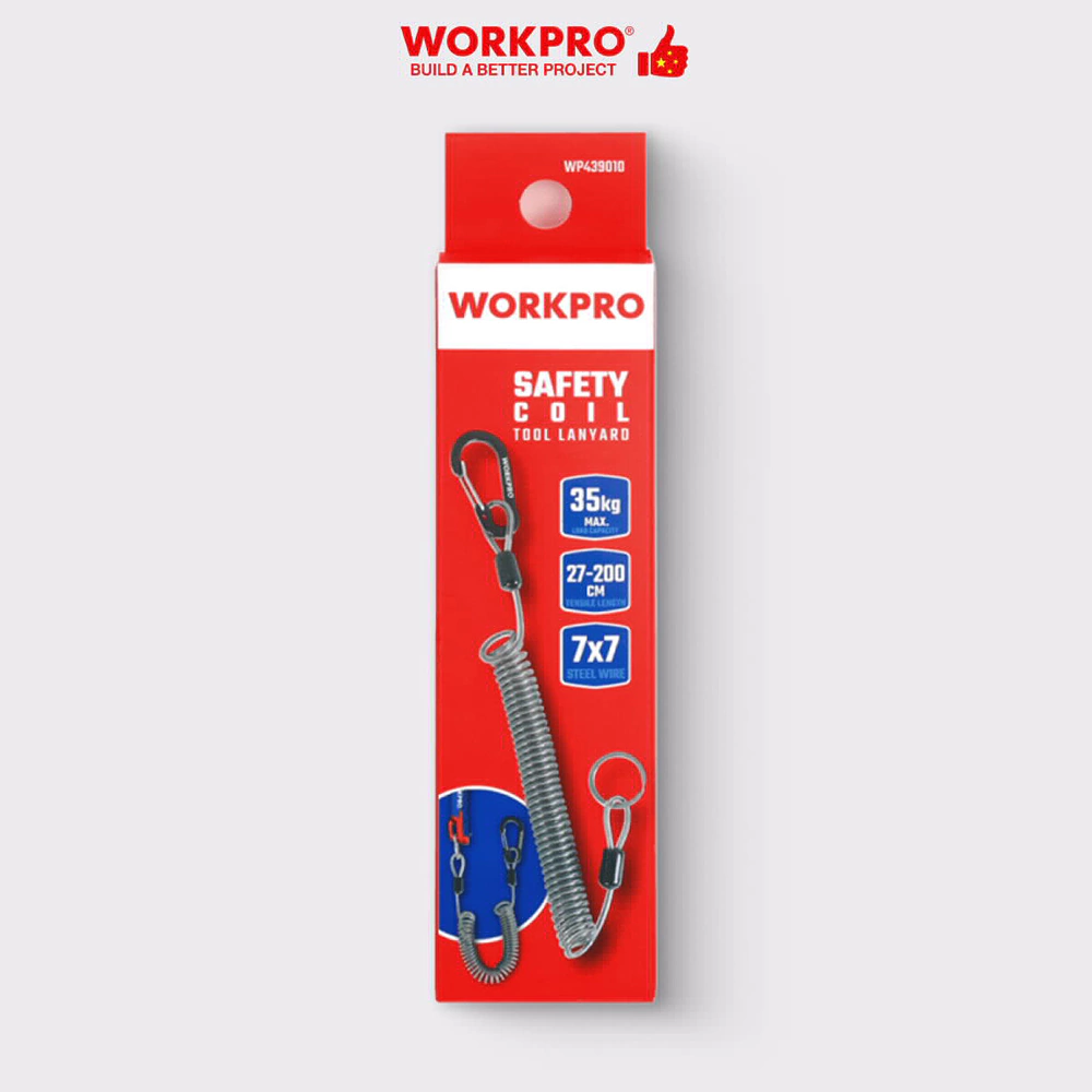 Подвес для инструмента 35 кг с карабином и кольцом WORKPRO
