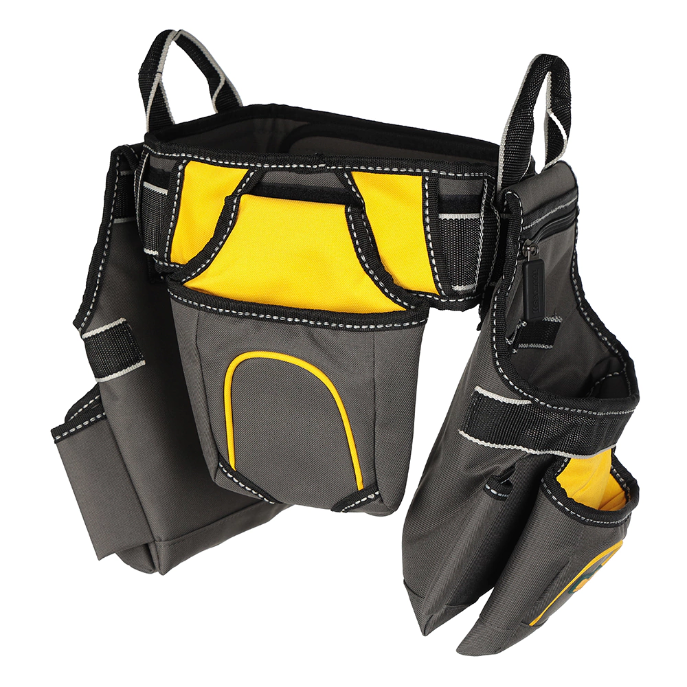 Пояс монтажника KRAFTOOL INDUSTRIE 2 подвесных подсумка 20 карманов 2 петли