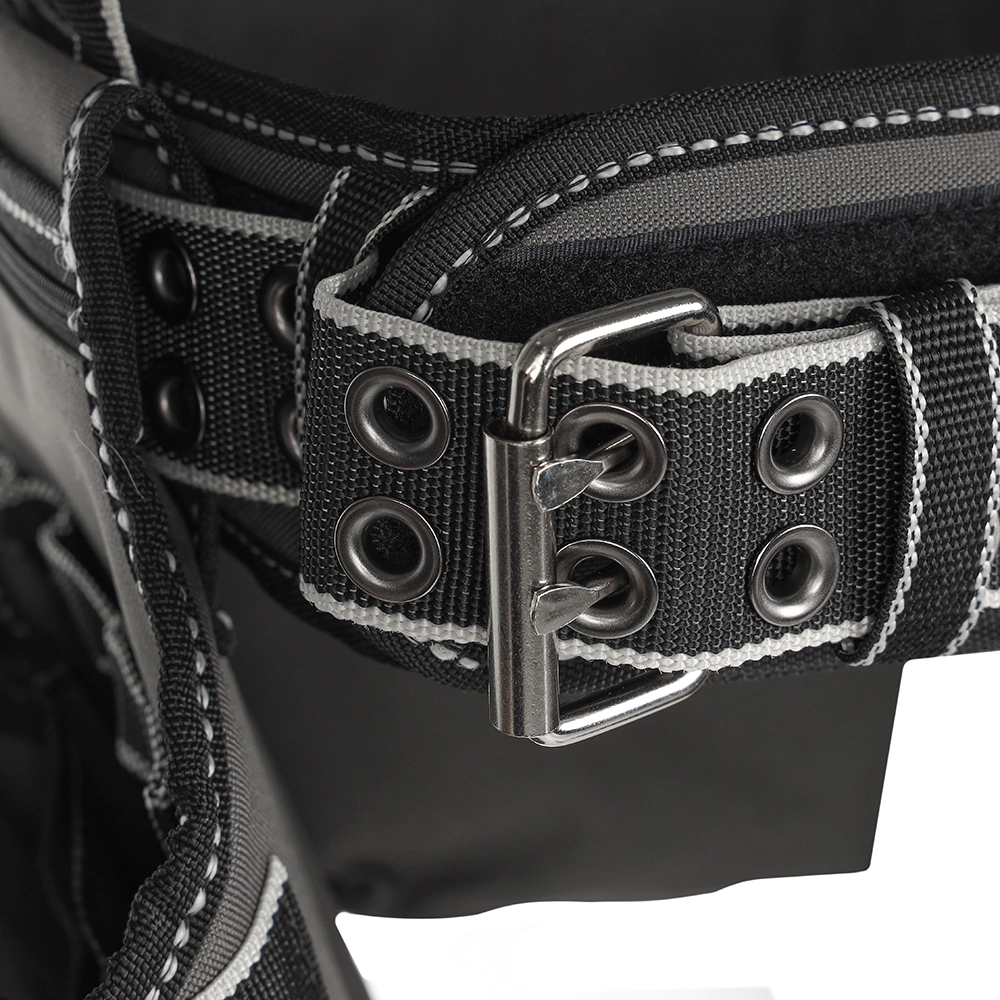 Пояс монтажника KRAFTOOL INDUSTRIE 2 подвесных подсумка 20 карманов 2 петли