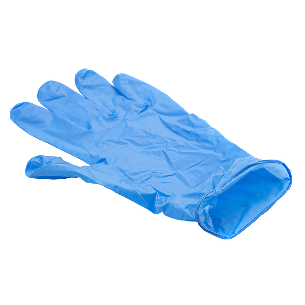 Перчатки хозяйственные нитрил размер 8 (M) синие 10 шт BIG City