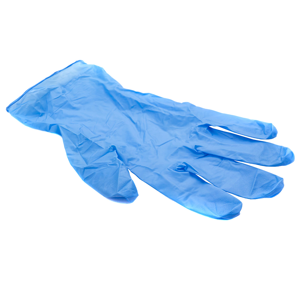 Перчатки хозяйственные нитрил размер 9 (L) синие 10 шт BIG City