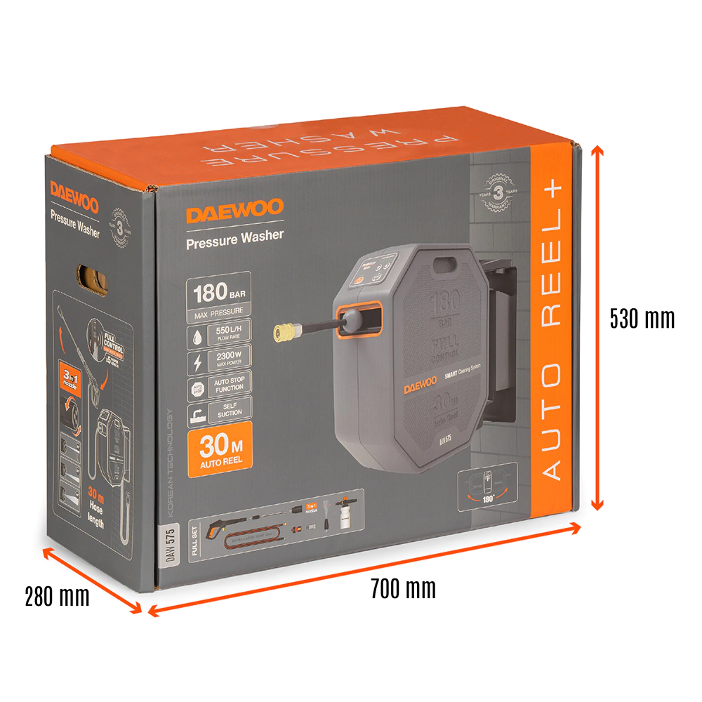 Мойка высокого давления 180 Бар 550 л/час 2300 Вт DAEWOO DAW 575