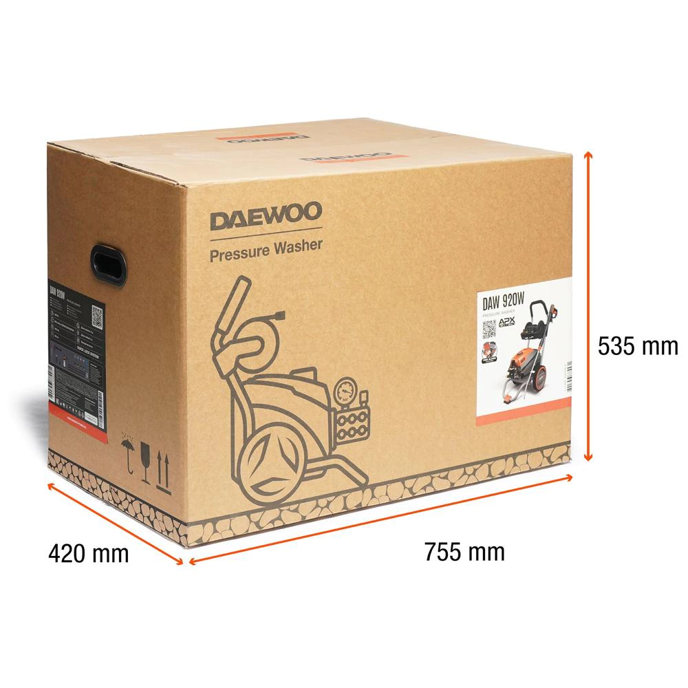 Мойка высокого давления 200 Бар 650 л/час 3000 Вт DAEWOO DAW 920W