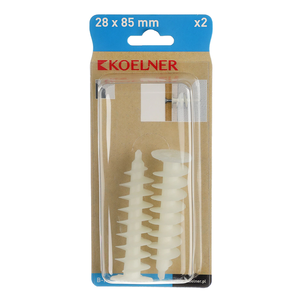Дюбель для крепления к утепленному фасаду 28х85 мм 2 шт KOELNER