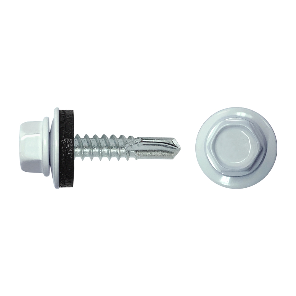 FIXBERG Кровельные саморезы 5,5х25 мм 60 шт по металлу RAL9003 FIXBERG