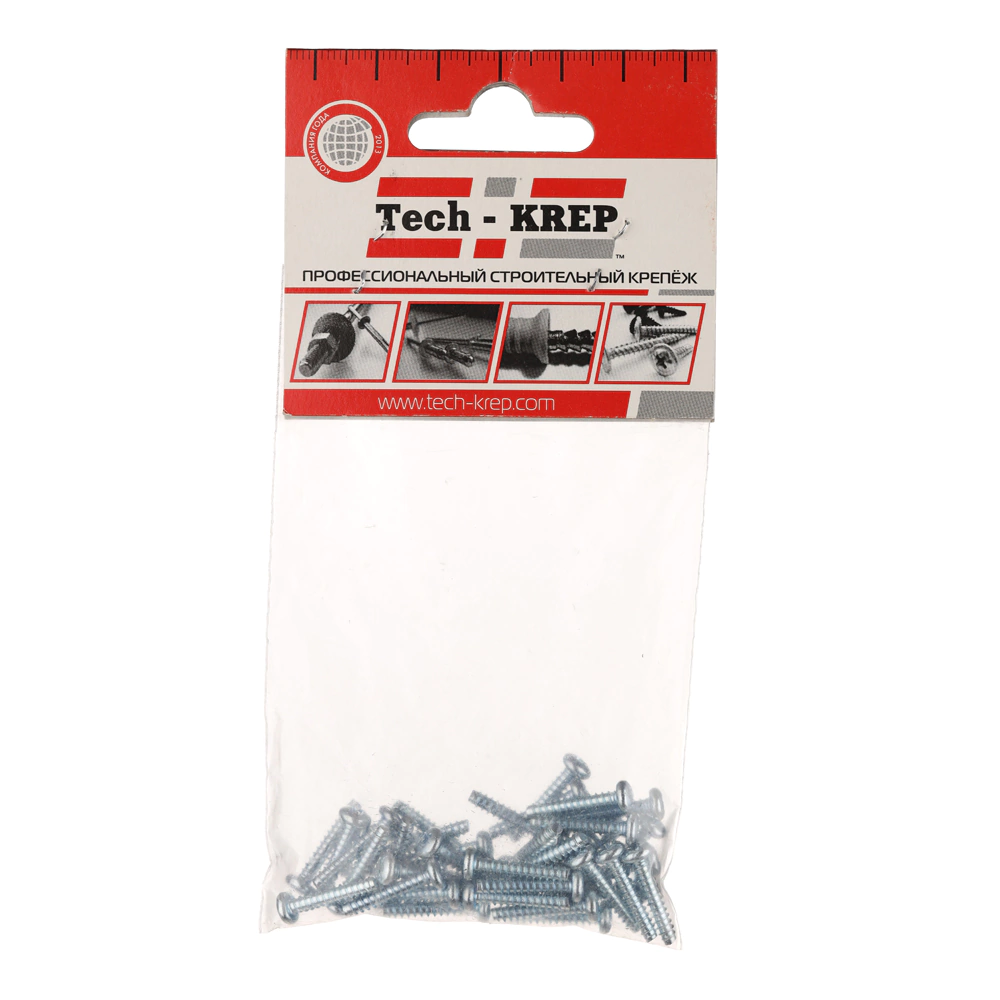 Саморезы с тупым концом 2,9x16 мм 40 шт с полукруглой головкой Tech-KREP