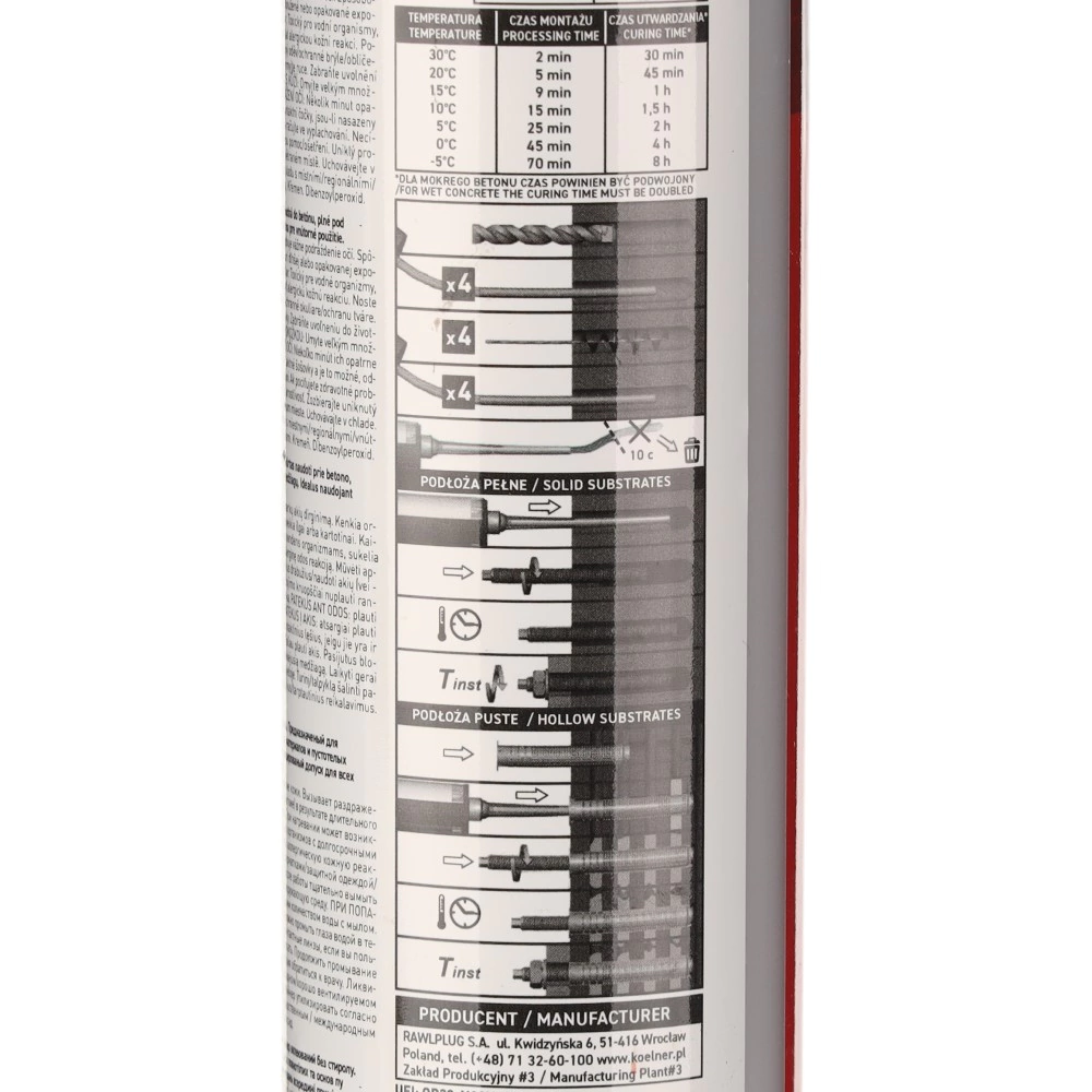 Химический анкер 300 мл KOELNER KEM-PSF