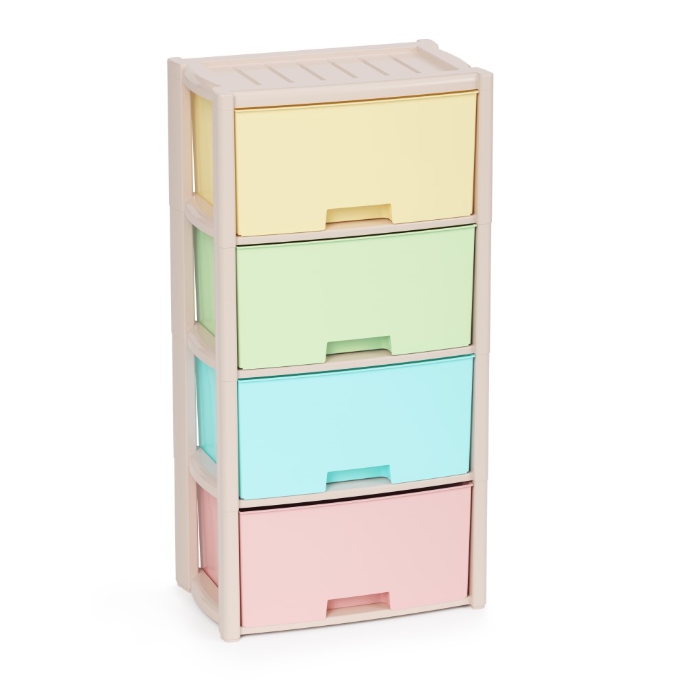 ЗПИ Альтернатива Комод Колорит 4 ящика 47,5х30х94 см цветной