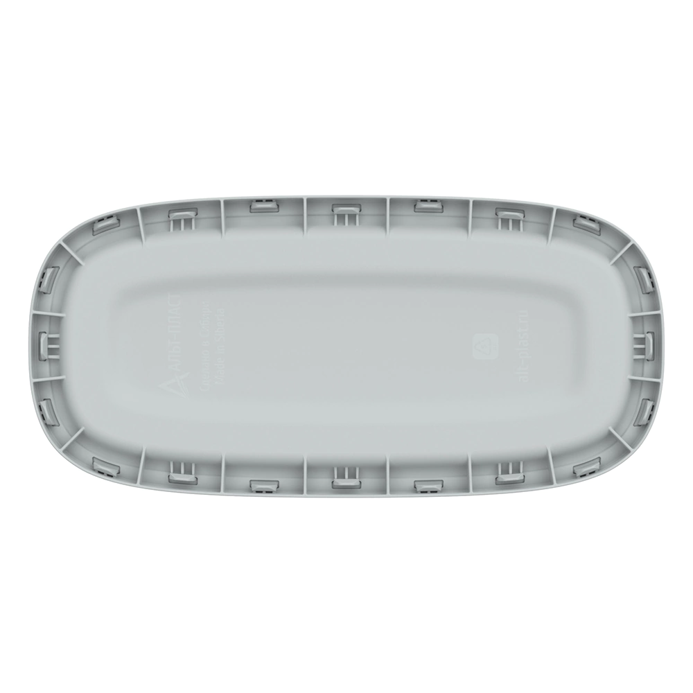 Корзина для белья Лён 43х20х60 см 45 л серая