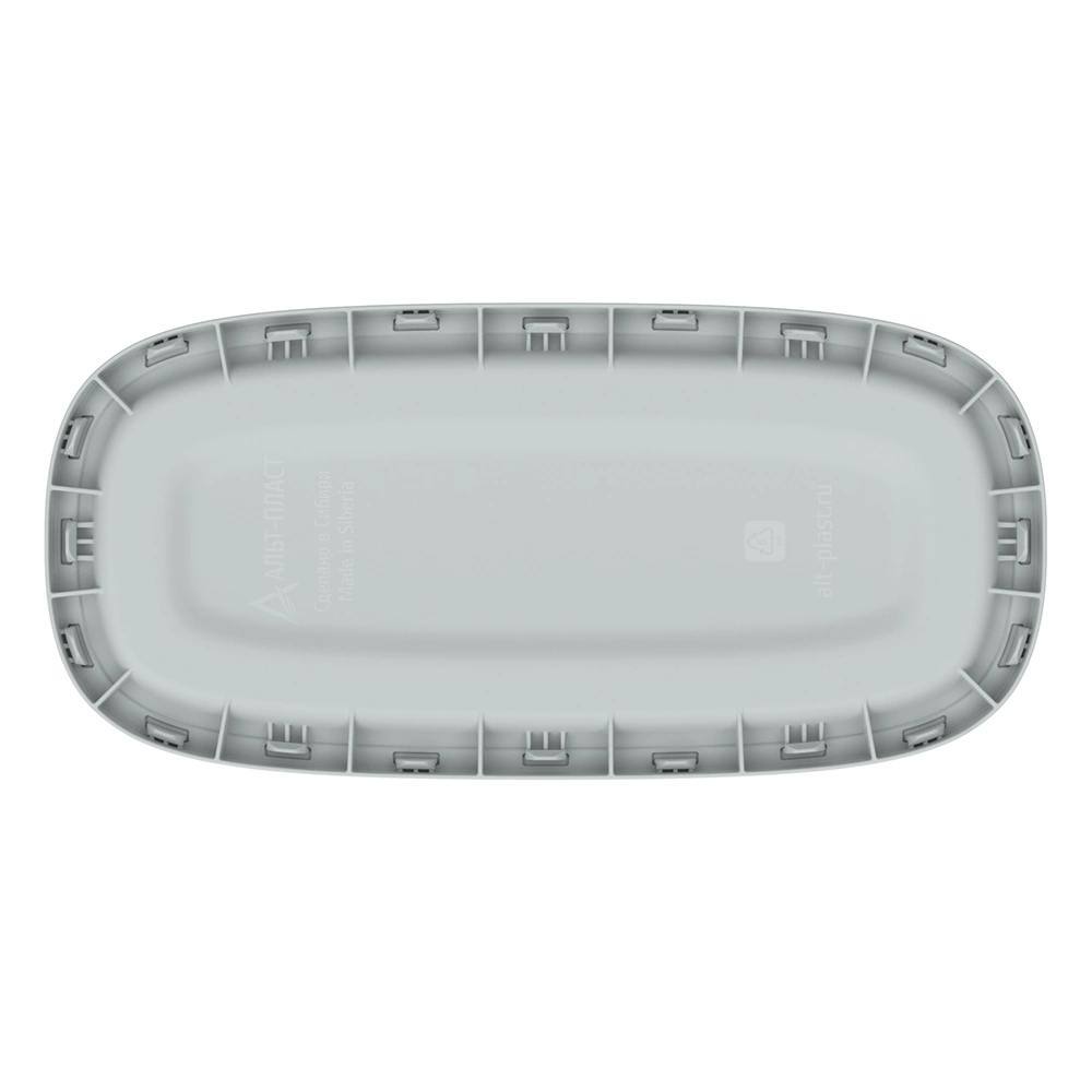 Корзина для белья Лён 43х20х80 см 60 л серая
