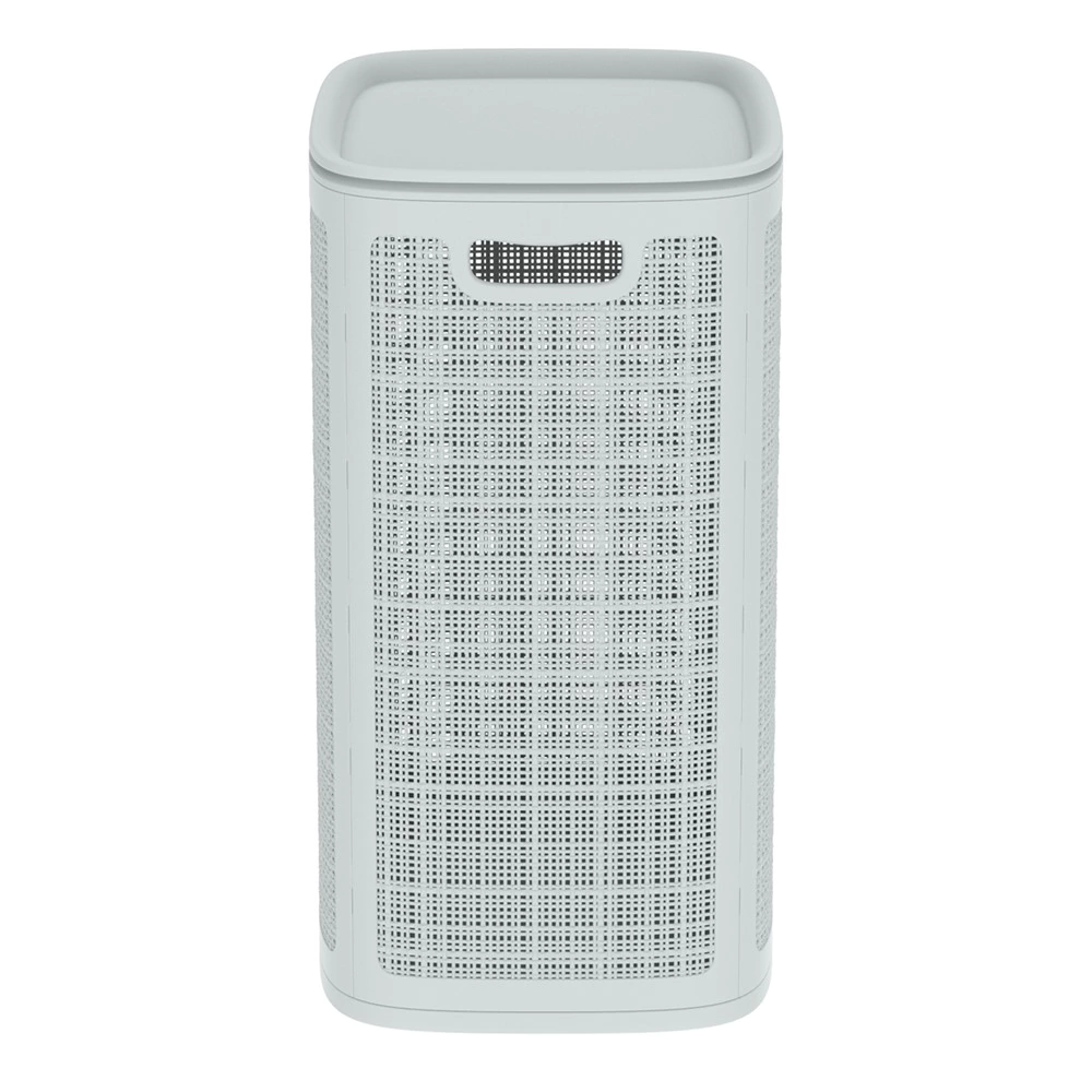 Корзина для белья Лён 43х32,1х60 см 75 л серая