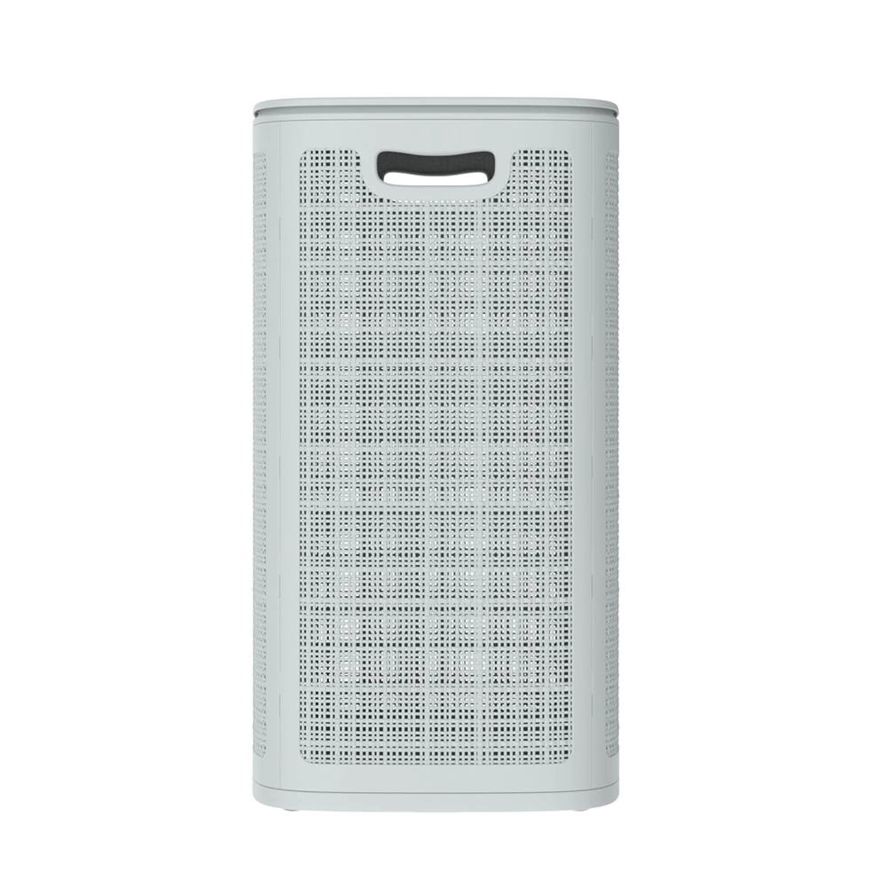 Корзина для белья Лён 43х32,1х60 см 75 л серая