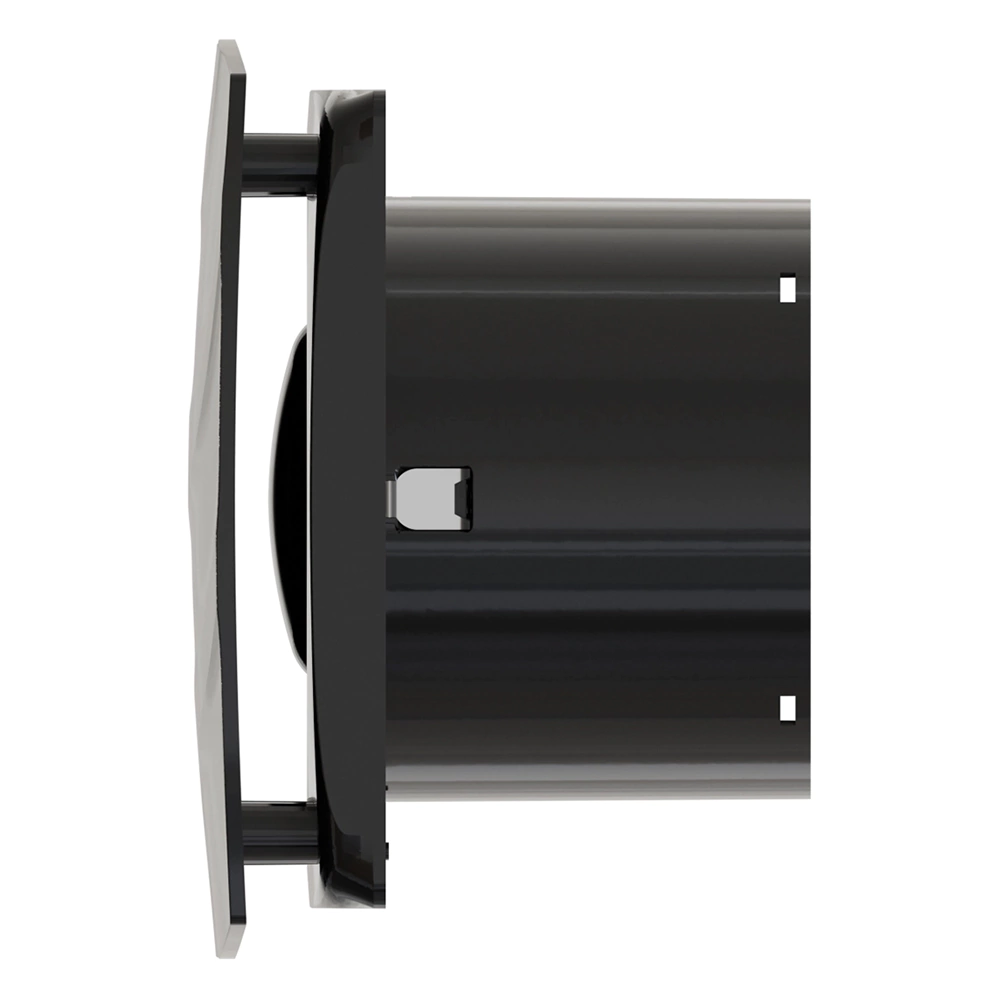 Вентилятор с обратным клапаном черный ERA WAVE D100