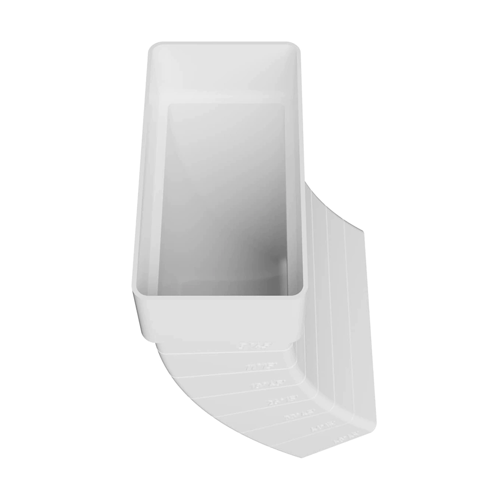 Колено разноугловое для плоских каналов KRPV 55х110 мм ERA