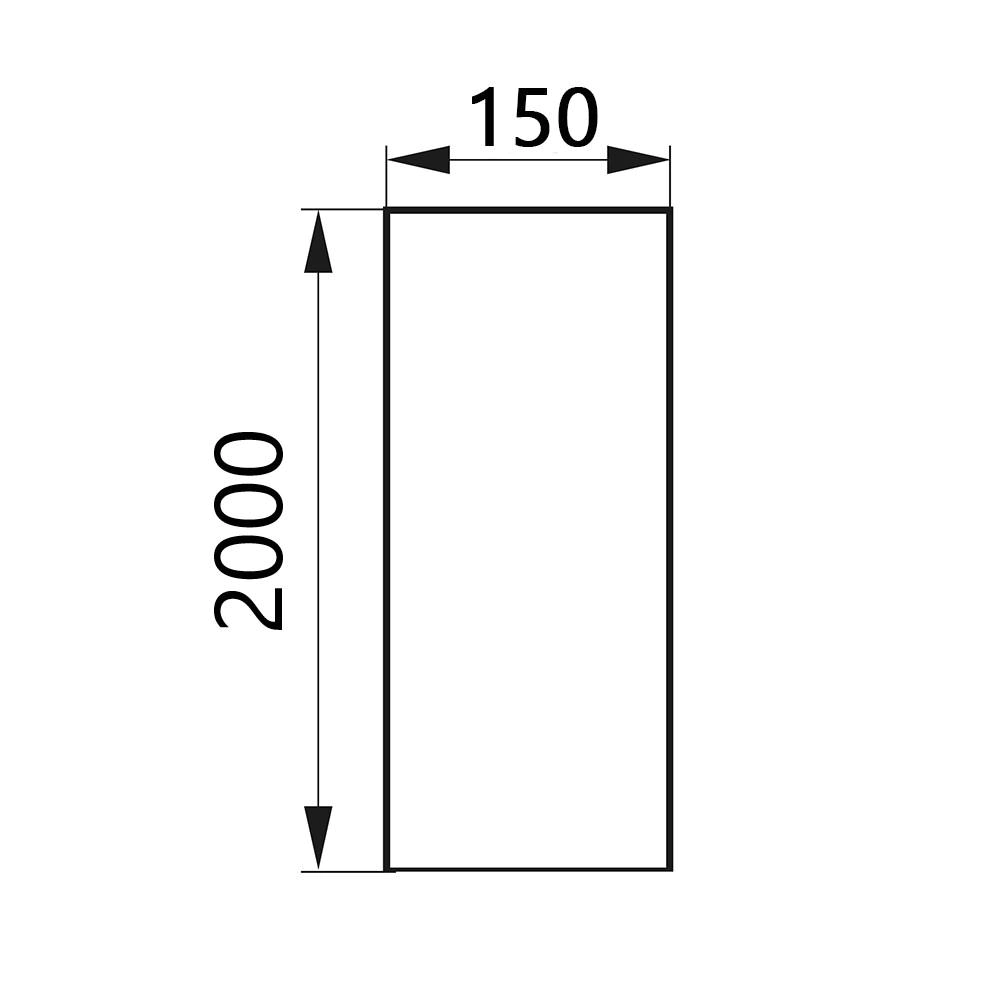 Канал круглый D150 мм 2 м ERA