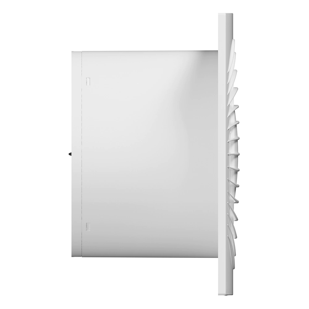 Вентилятор D125 мм с обратным клапаном белый ERA SLIM