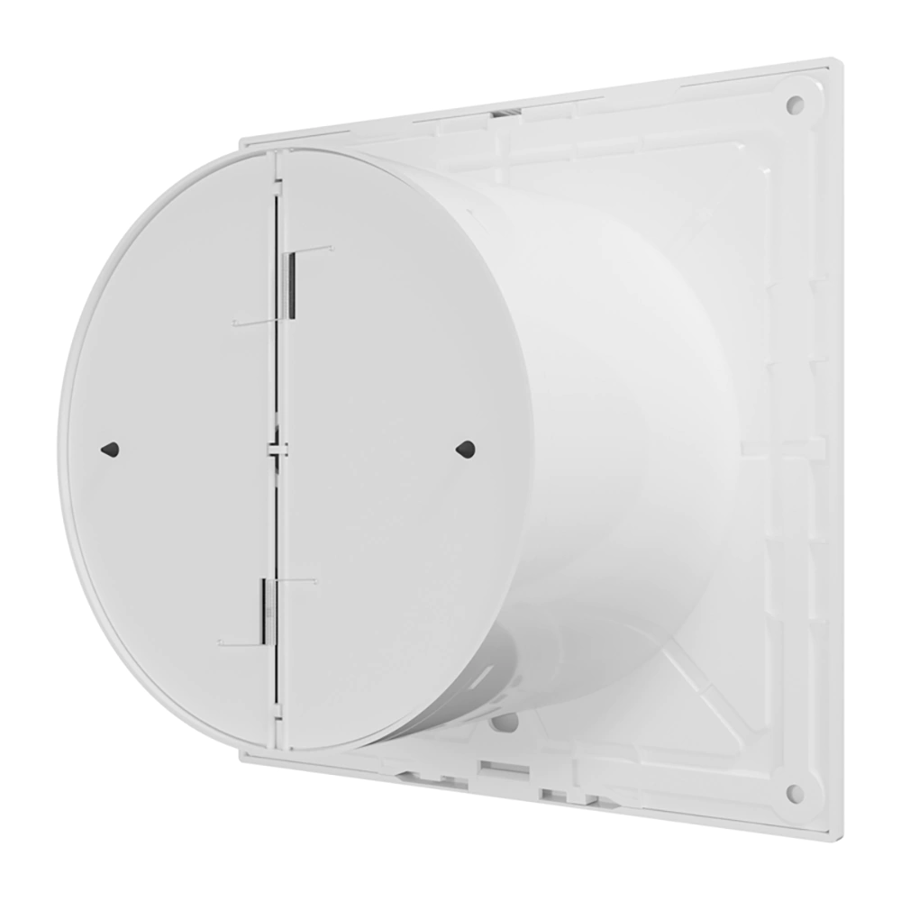 Вентилятор D125 мм с обратным клапаном белый ERA SLIM