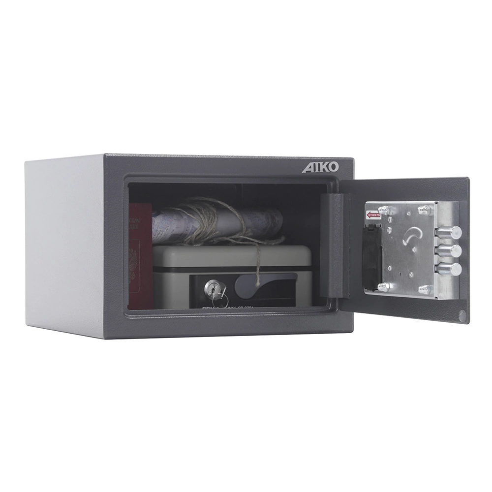 Сейф мебельный 17х23х26 см черный электронный замок AIKO T-170 EL
