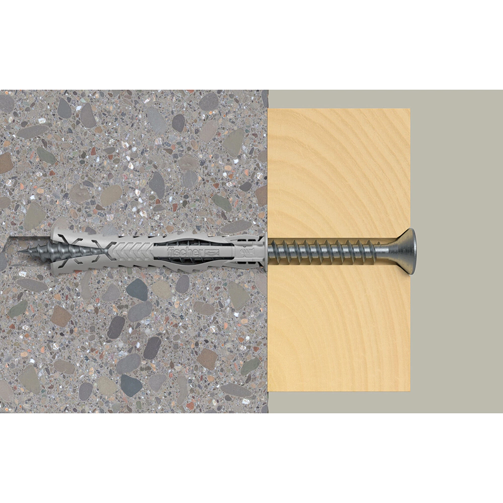 Дюбель распорный 10х80 мм 4 шт для полнотелых материалов Fischer SX Plus