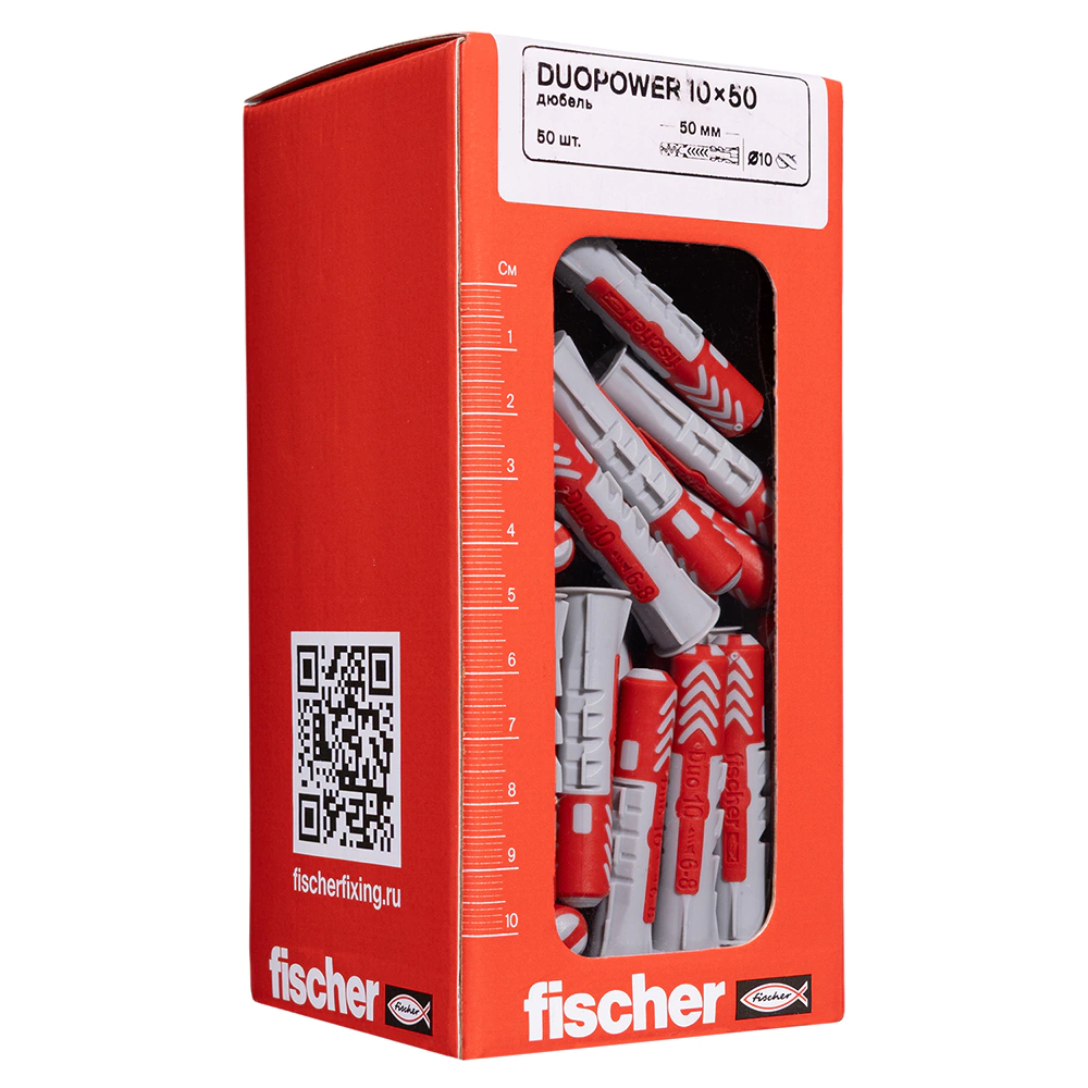 Дюбель универсальный 10x50 мм 50 шт Fischer DuoPower