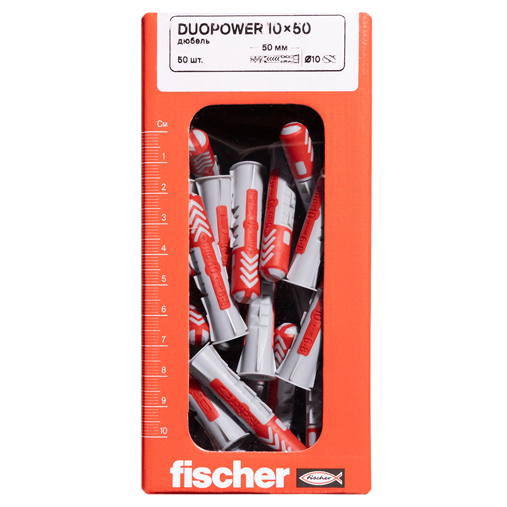 Дюбель универсальный 10x50 мм 50 шт Fischer DuoPower