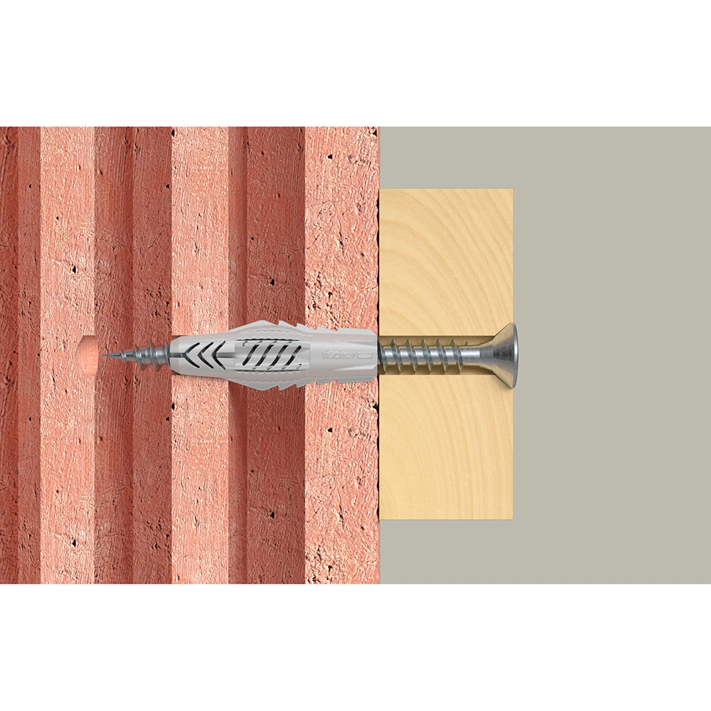 Дюбель универсальный 6x50 мм 20 шт с буртом Fischer UX