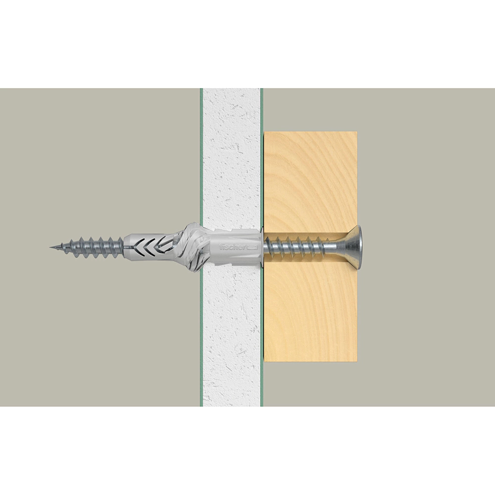 Дюбель универсальный 10x60 мм 6 шт с буртом Fischer UX