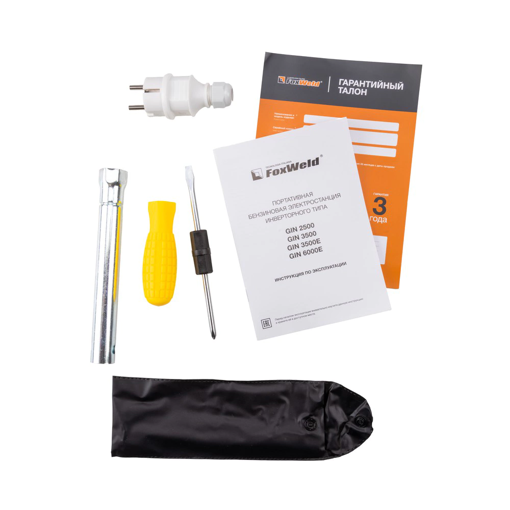 Генератор бензиновый 1,8 кВт инверторный FoxWeld GIN2500