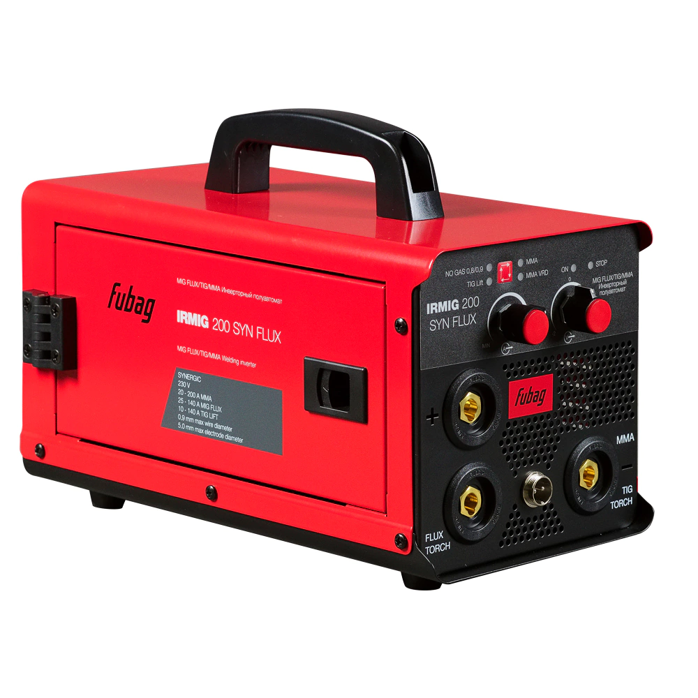 Сварочный аппарат инверторный 200 А полуавтомат Fubag IRMIG 200 SYN FLUX + сварочная проволока 0,8 мм 1 кг