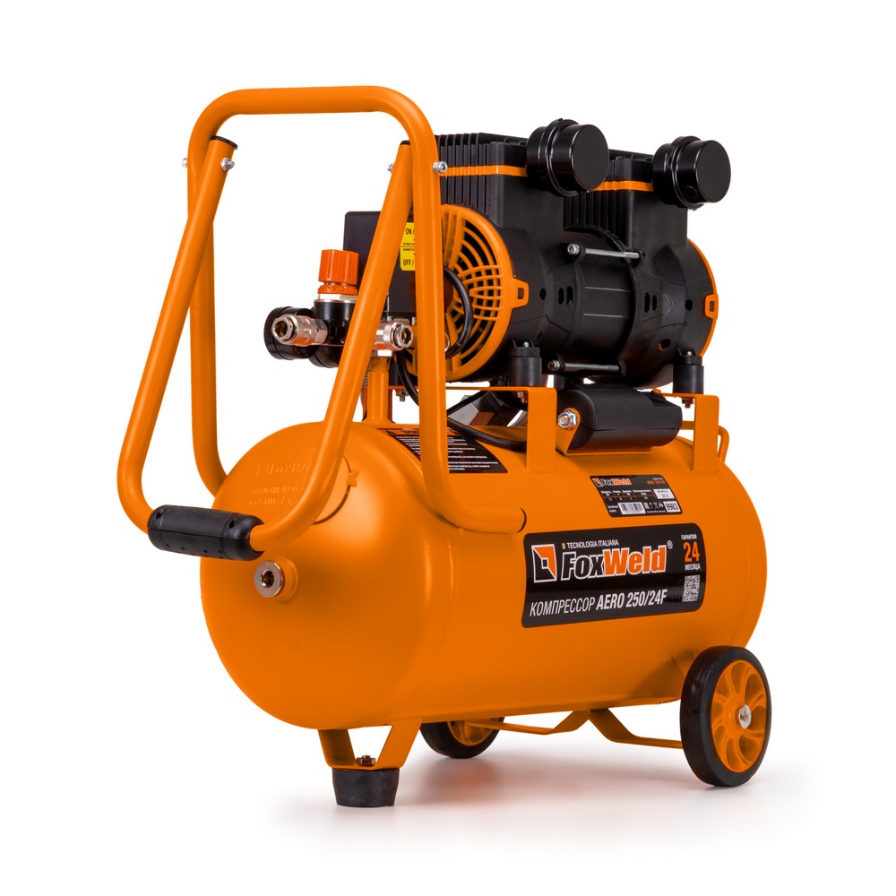 FoxWeld Компрессор безмасляный 24 л 250 л/мин 1,5 кВт FoxWeld AERO 250/24F