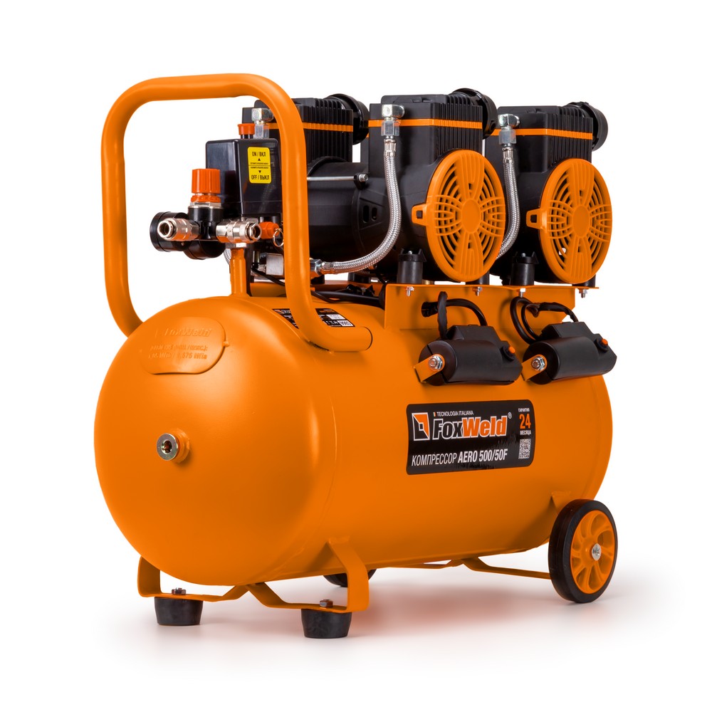 FoxWeld Компрессор безмасляный 50 л 500 л/мин 3 кВт FoxWeld AERO 500/50F