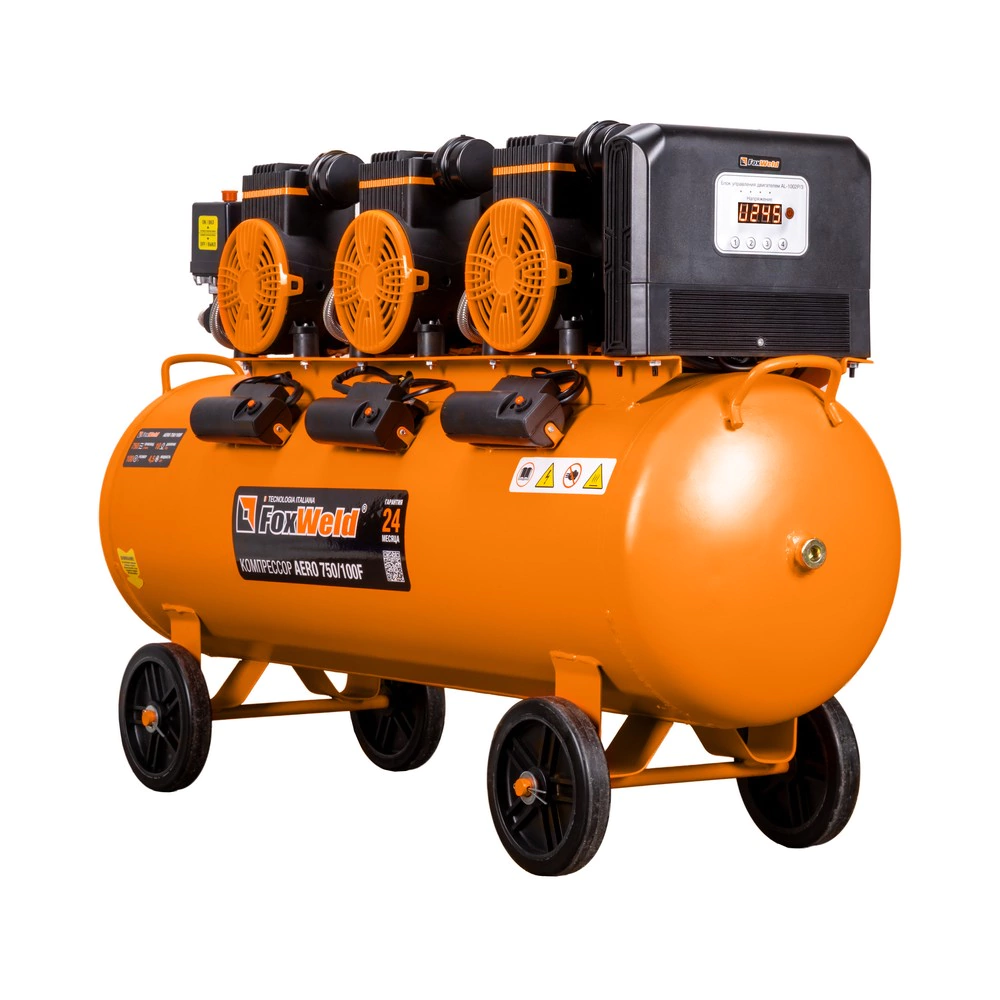 Компрессор безмасляный 100 л 750 л/мин 4,5 кВт FoxWeld AERO 750/100F