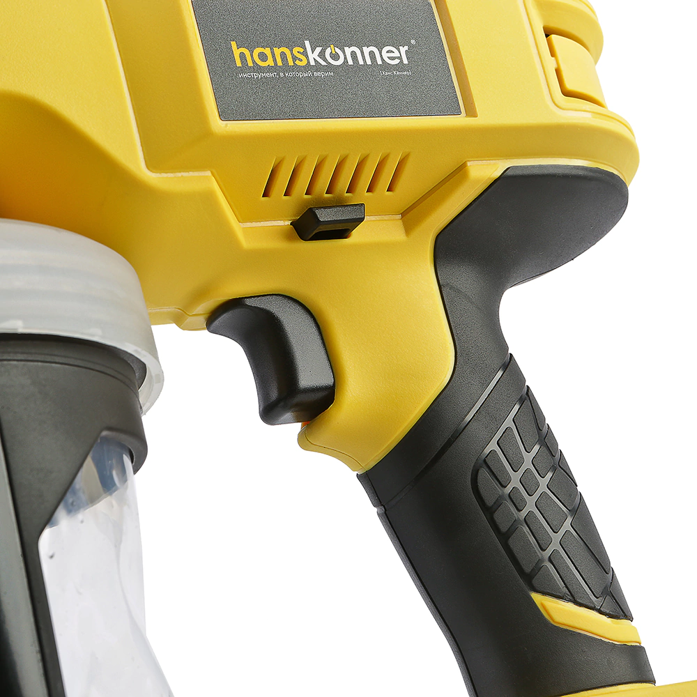 Краскопульт аккумуляторный 18 В 1х4,0 Ач 1 л безвоздушный Hanskonner HSG1801PRO