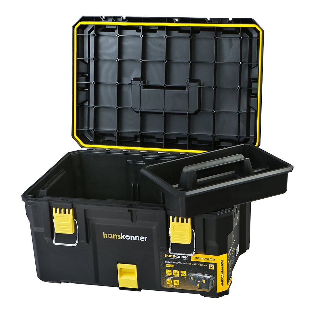 Ящик для инструмента модульный 525x373x280 мм Hanskonner HANSTORAGE PLUS