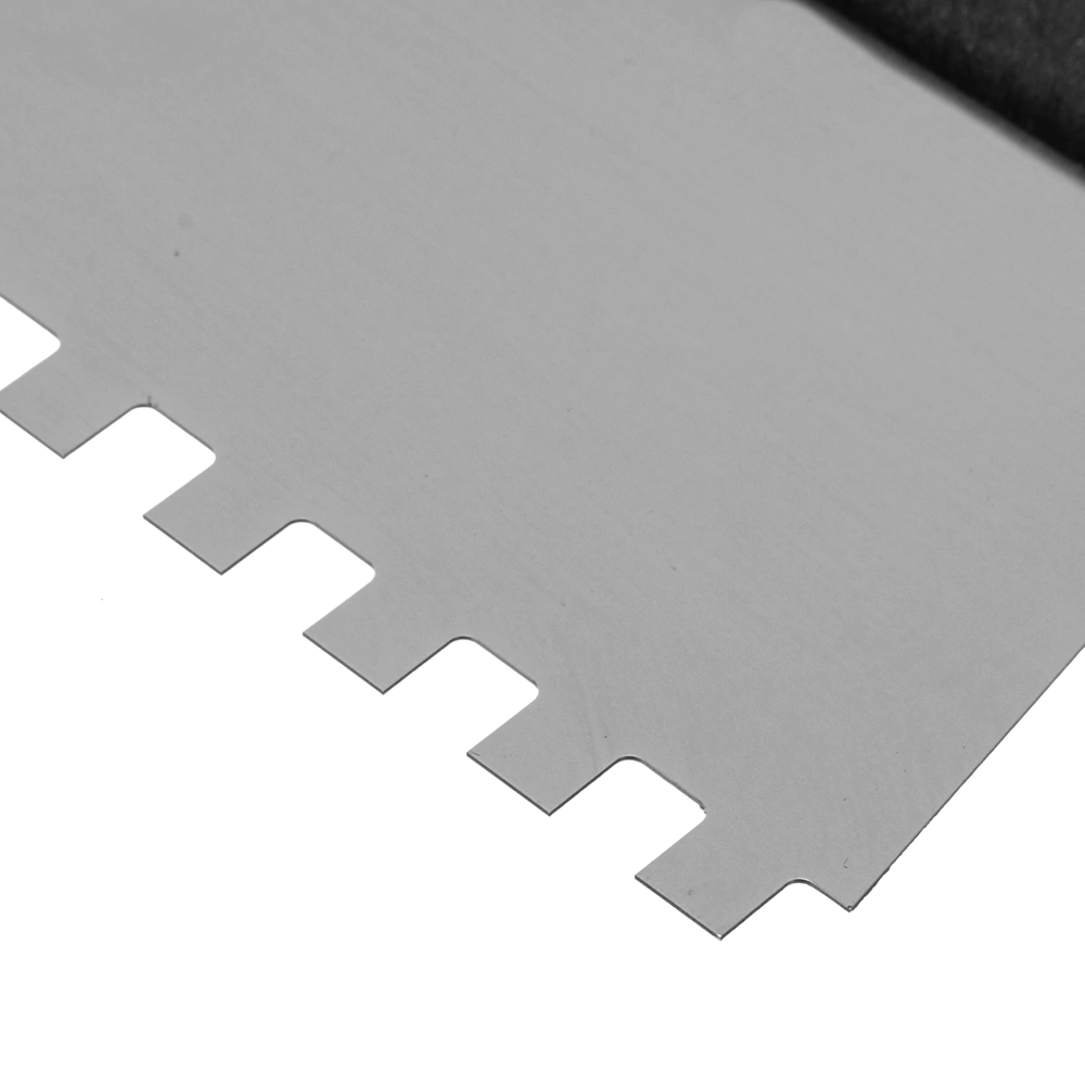 Зубчатый шпатель 350 мм зуб 6х6 мм нержавеющая сталь Сибртех