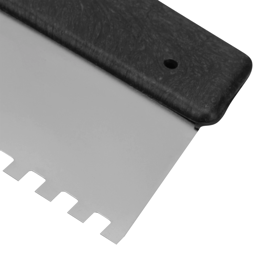 Зубчатый шпатель 150 мм зуб 8х8 мм нержавеющая сталь Сибртех