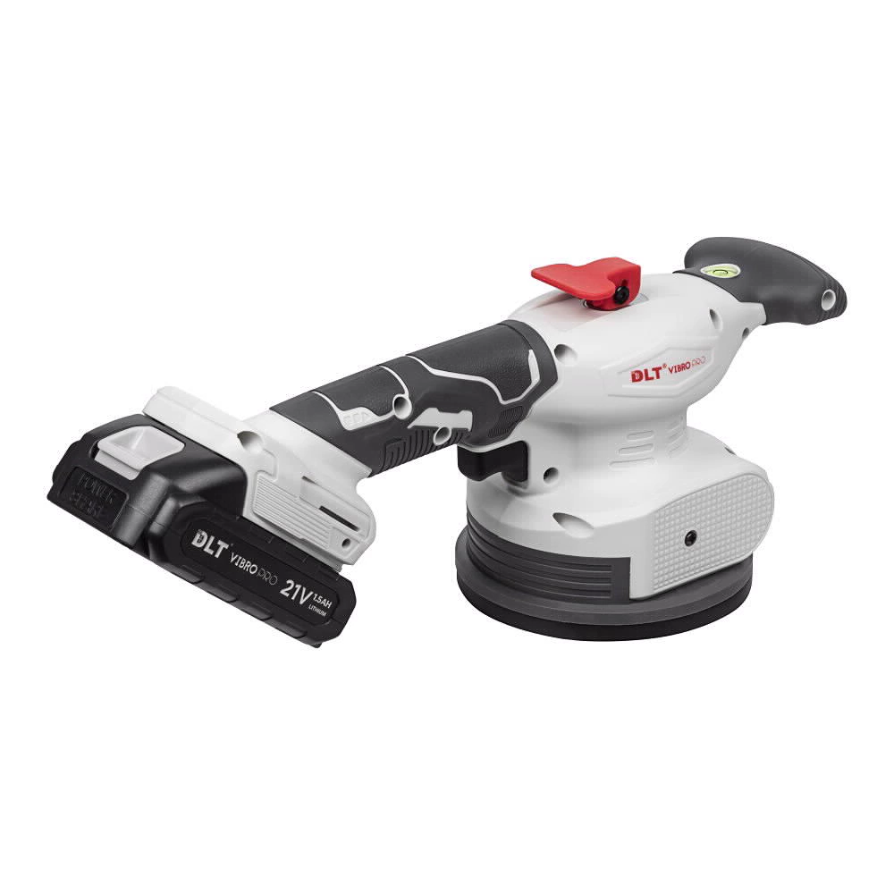Виброприсоска аккумуляторная для плитки до 50 кг 16,8 В 2х1,5 Ач DLT Vibro PRO