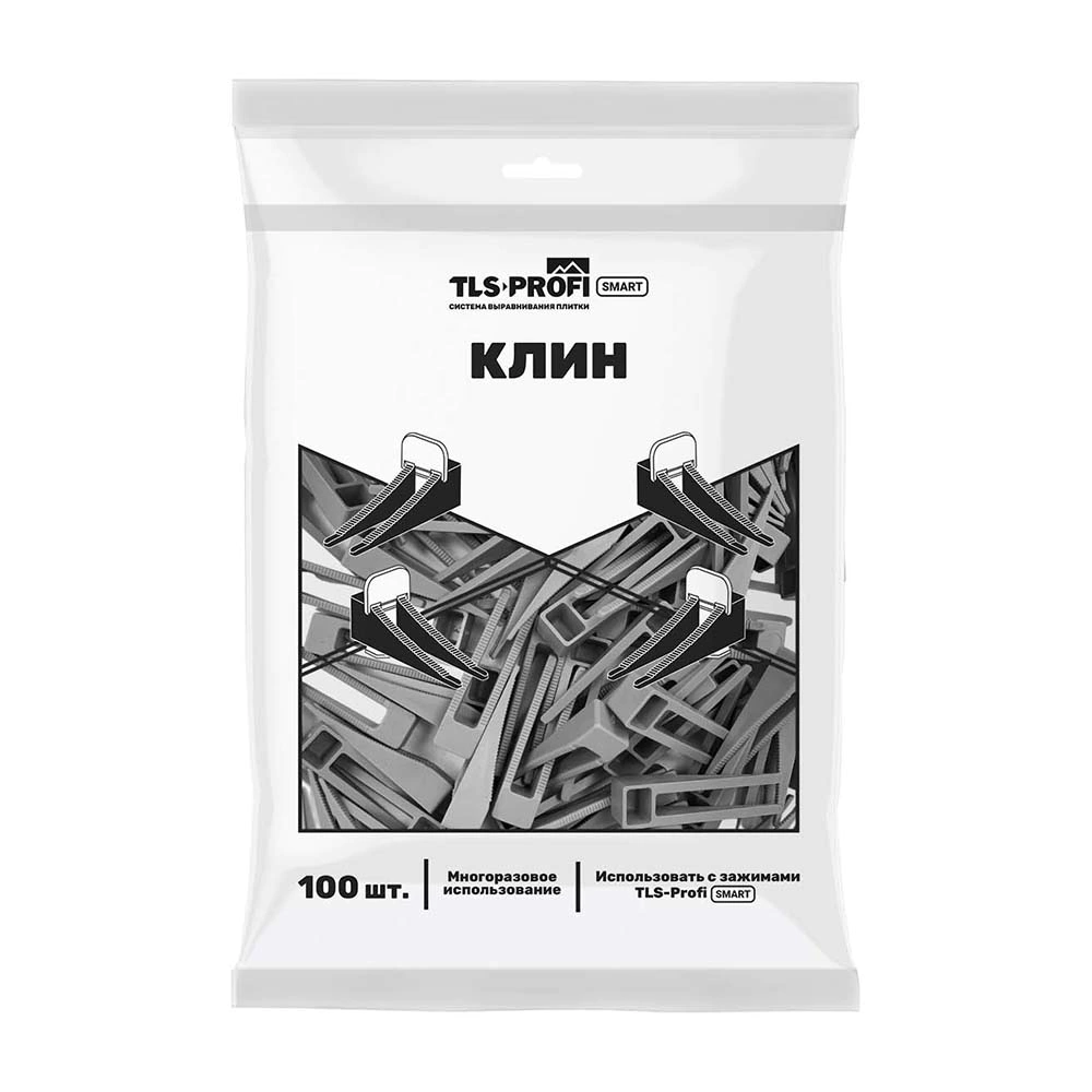 Клинья 100 шт для зажимов «Кольцо» и «Флажок» TLS-Profi