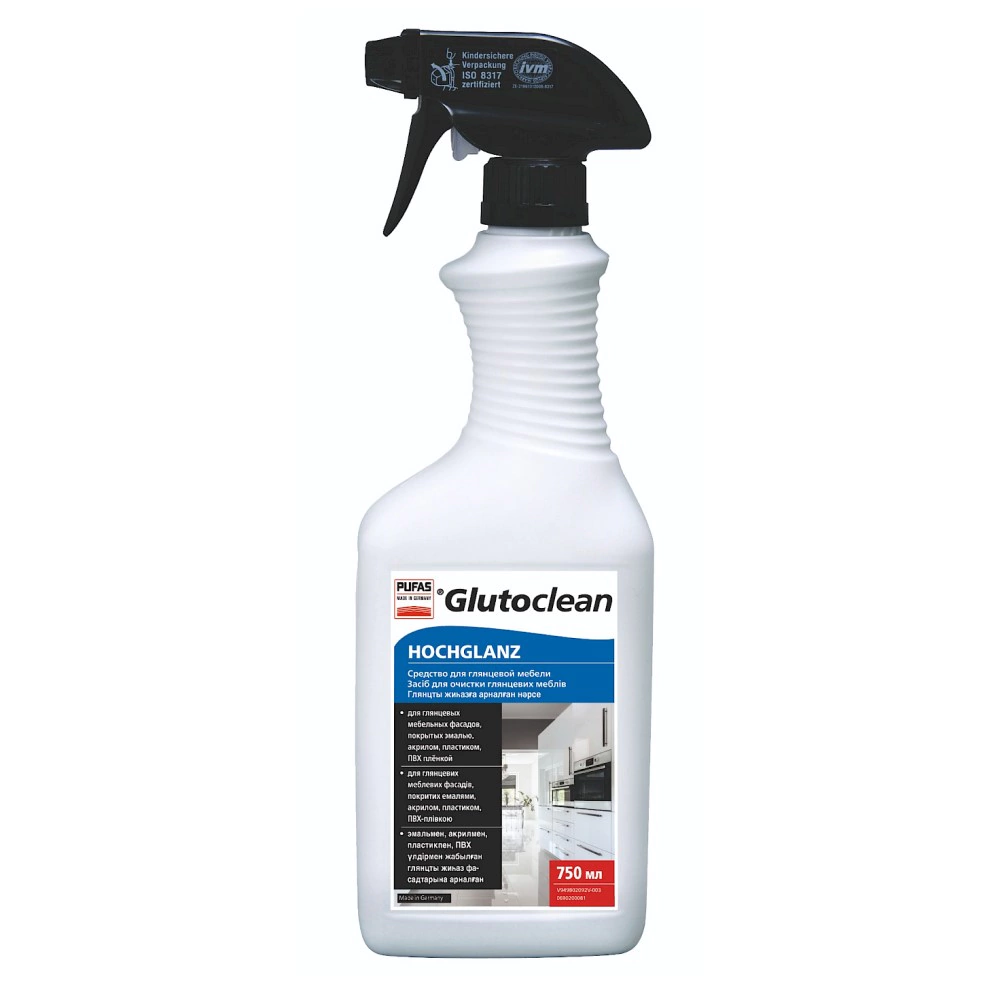 Средство для очистки глянцевой мебели 0,75 л PUFAS Glutoclean
