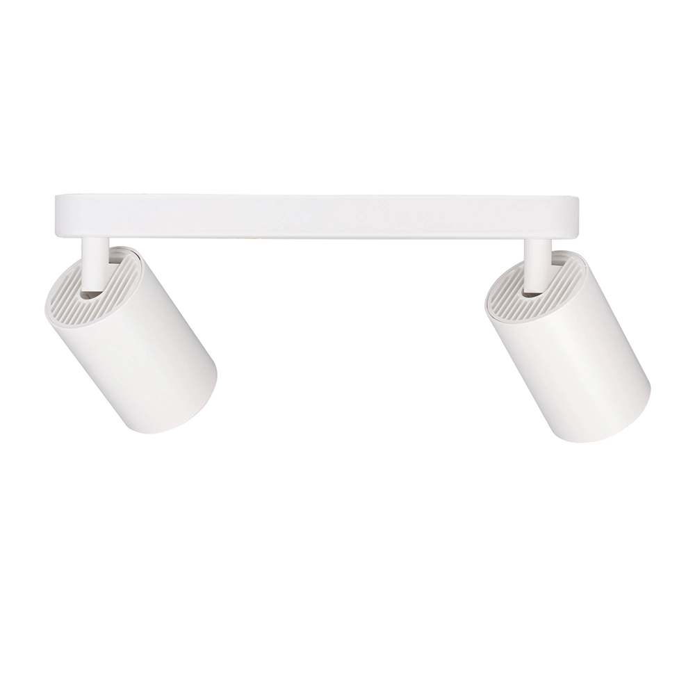 Светильник спот Jazzway Бейс пластик 2х15 Вт GU10 белый