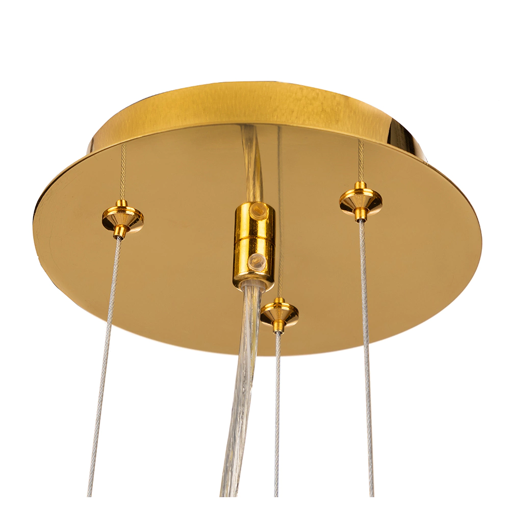 Люстра подвесная 6х40 Вт Е14 золото NEODECO Хейли